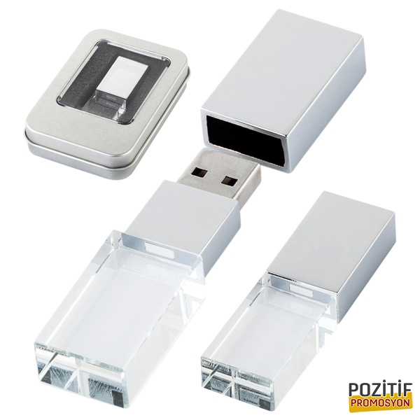 8190-16GB Kristal USB Bellek